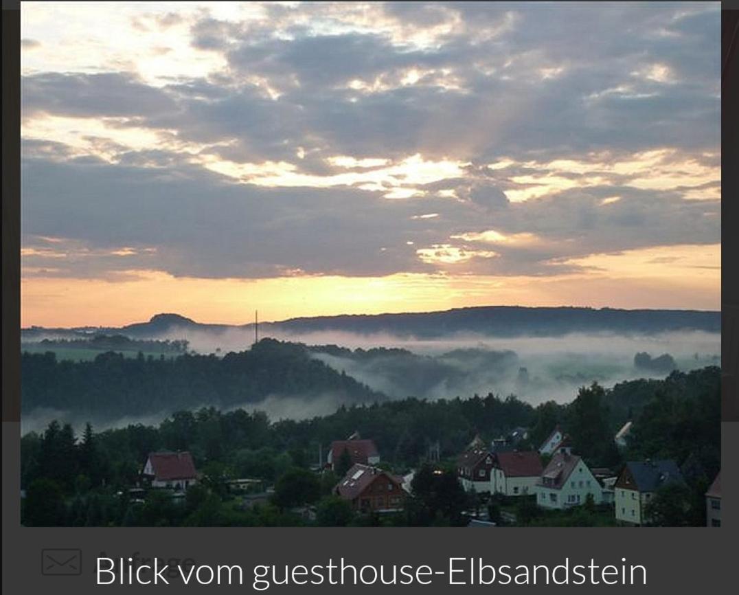 Guesthouse Elbsandstein App. Bastei Rathmannsdorf Exterior foto